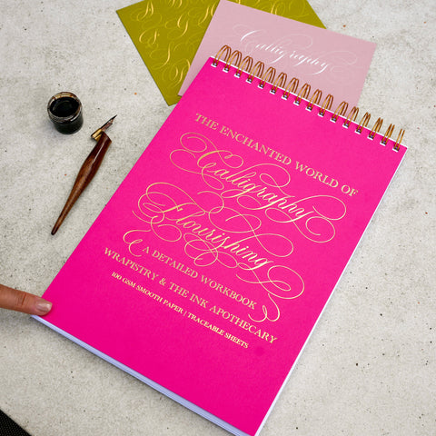 <預購> The Enchanted World of Calligraphy Flourishing Workbook