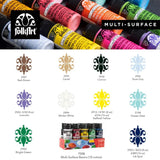 FolkArt Multi Surface Paint 10 Color Set (For Bottle Painting and other surfaces)