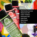 FolkArt Multi Surface Paint 10 Color Set (For Bottle Painting and other surfaces)